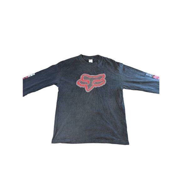 Fox Racing vintage down arm spell out long sleeve t-shirt. Size L - Picture 6 of 8